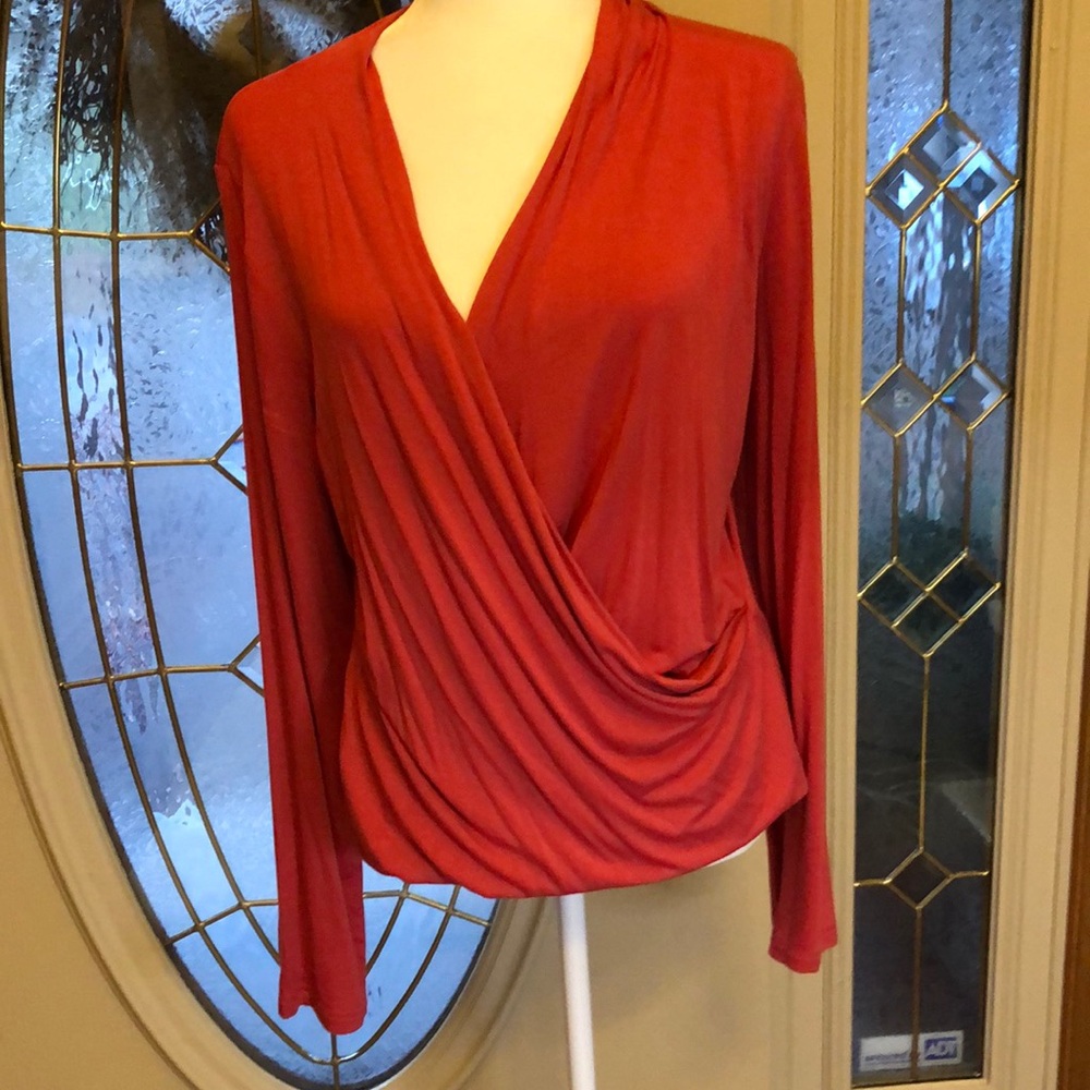 Banana Republic Soft Wrap Blouse